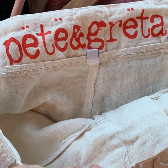 Johnny Was Pete & Greta Unisex Linen Shorts sz 10 - Picture 5 of 7